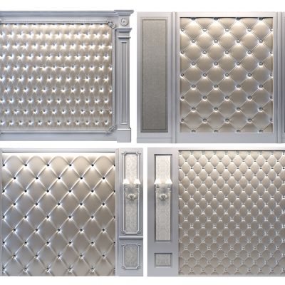 欧式皮革软包背景墙