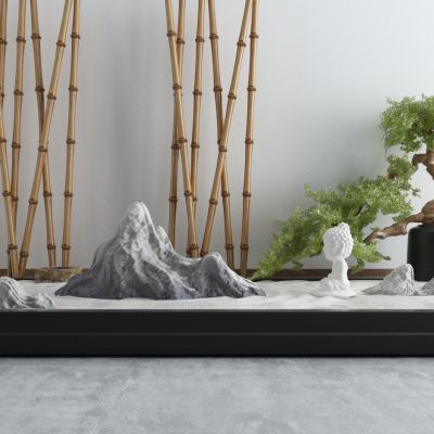 日本日式新中式枯山水