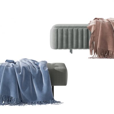 现代布艺床尾凳脚踏