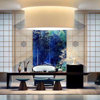 新中式榻榻米茶桌椅