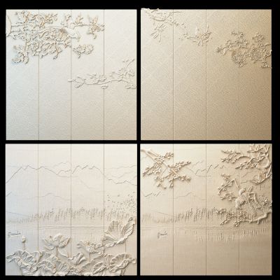 新中式浮雕硬包