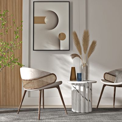 现代布艺休闲椅