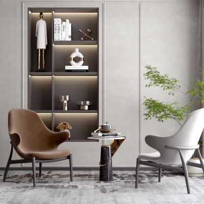 现代布艺休闲椅