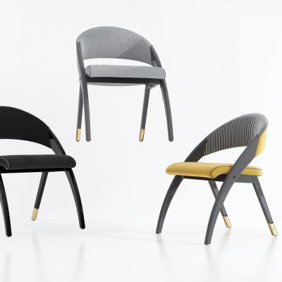 现代布艺休闲椅