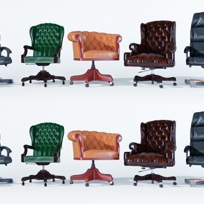 欧式豪华皮革办公椅