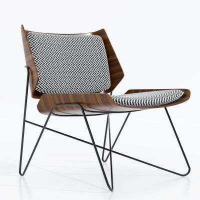 现代布艺休闲椅