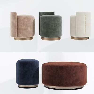 现代布艺沙发凳