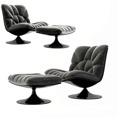 现代皮革休闲椅