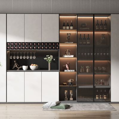 现代风格酒柜