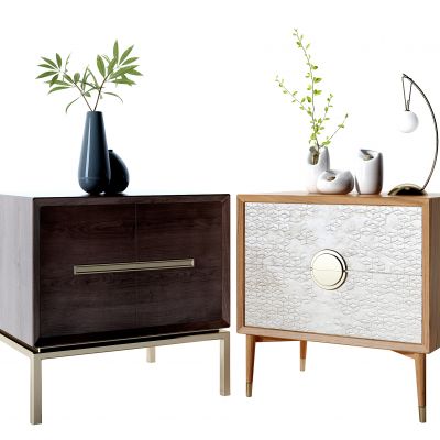 新中式实木床头柜