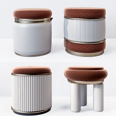 现代沙发凳圆凳