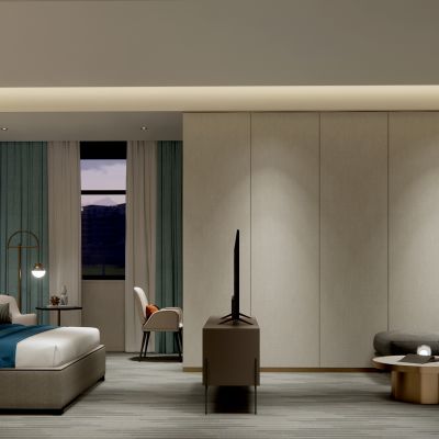 豪华大床房模型