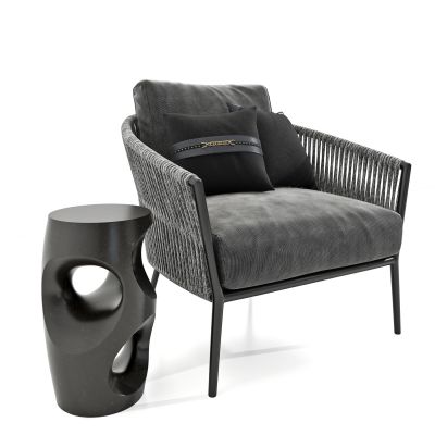 现代布艺休闲椅