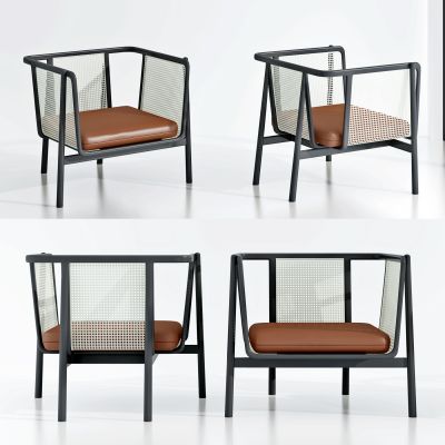 现代藤编休闲椅