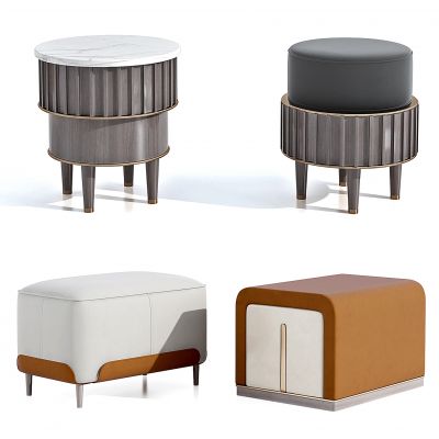 现代布艺沙发凳凳子