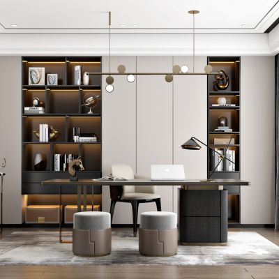现代简约书房