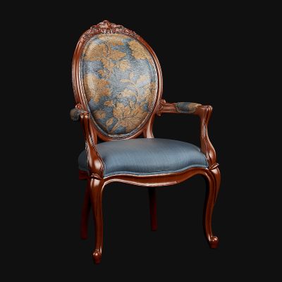 欧式实木单椅