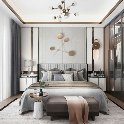 现代轻奢卧室