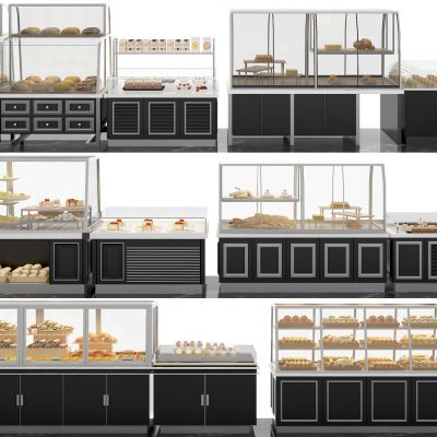 现代蛋糕面包展柜货柜