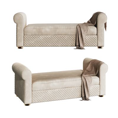 现代床尾凳脚踏