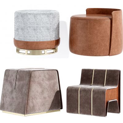 现代布艺沙发凳坐墩