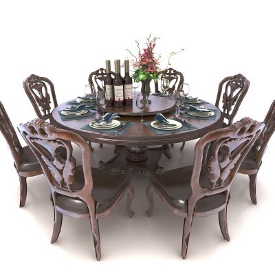 欧式风格餐桌