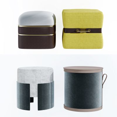 现代布艺圆凳沙发凳