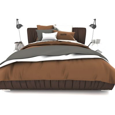 现代风格双人床