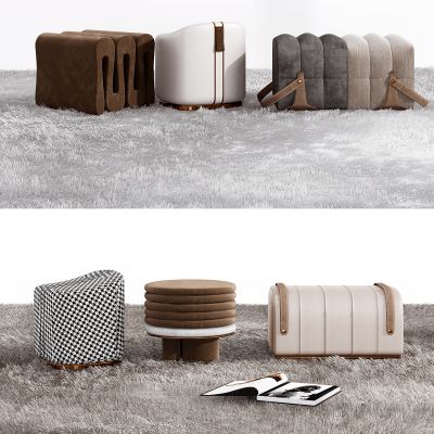 现代布艺凳子坐墩