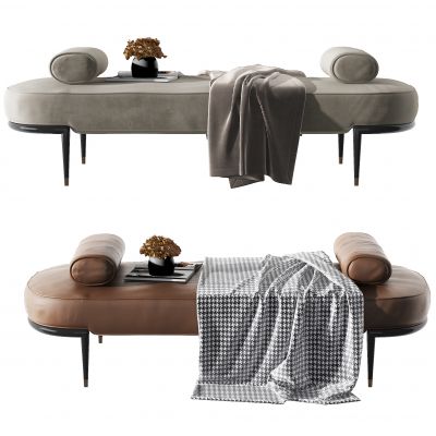 现代布艺床尾凳脚踏