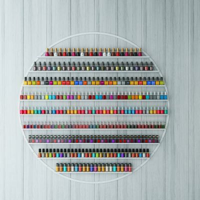 现代化妆品，指甲油,展架