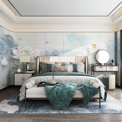 新中式卧室主人房