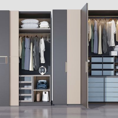 现代多功能衣柜
