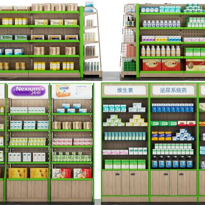 现代药品货物展柜