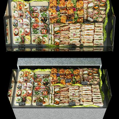 现代超市食品货架