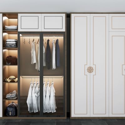 新中式实木衣柜