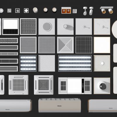 现代壁挂空调风口