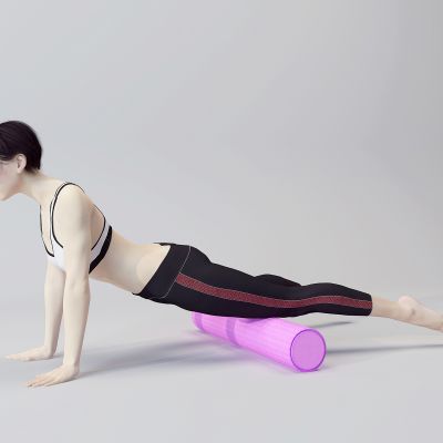 现代瑜伽女性人物