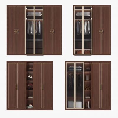 新中式实木衣柜