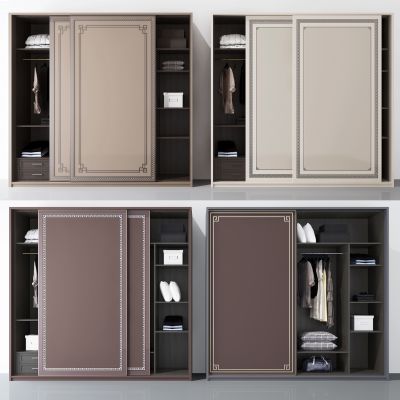 新中式移门衣柜