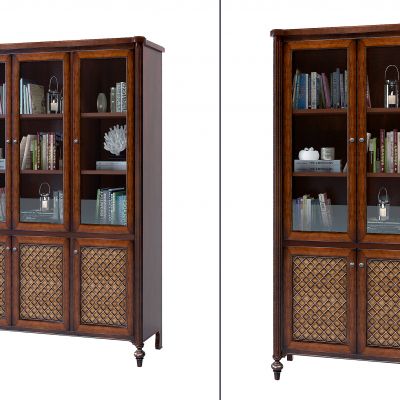 美式实木书柜
