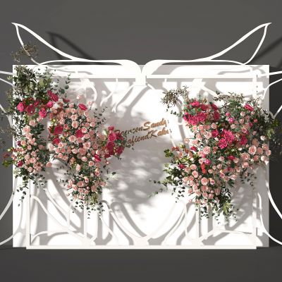 现代玫瑰花艺美陈