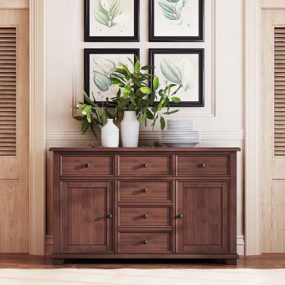 美式原木餐边柜