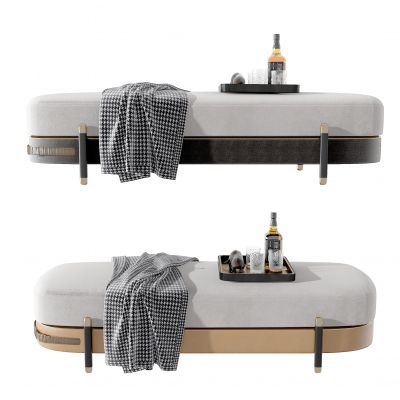 现代布艺床尾榻