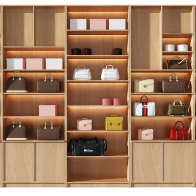 现代女士包包展柜