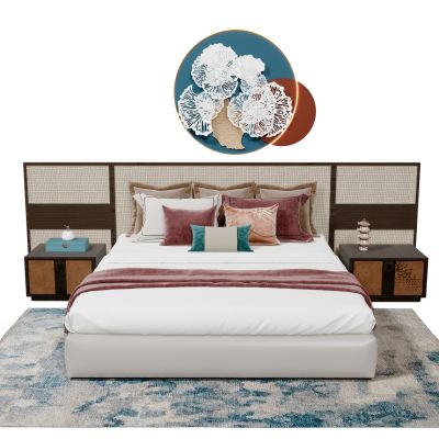 新中式现代简约轻奢床