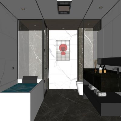 现代卫生间模型新1866