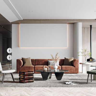 现代客厅组合沙发