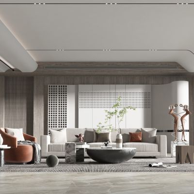 现代轻奢风格客厅