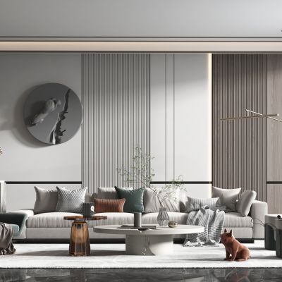 现代轻奢风格客厅